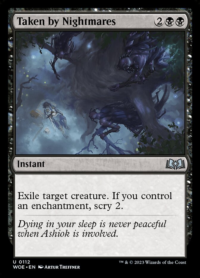 Taken by Nightmares 112/276 (Wilds of Eldraine)  - Foil