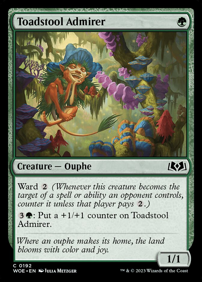 Toadstool Admirer 192/276 (Wilds of Eldraine) 
