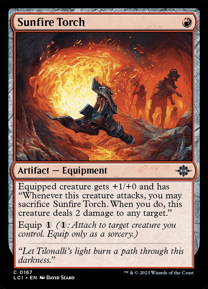 Sunfire Torch 167/291 (The Lost Caverns of Ixalan)  - Foil