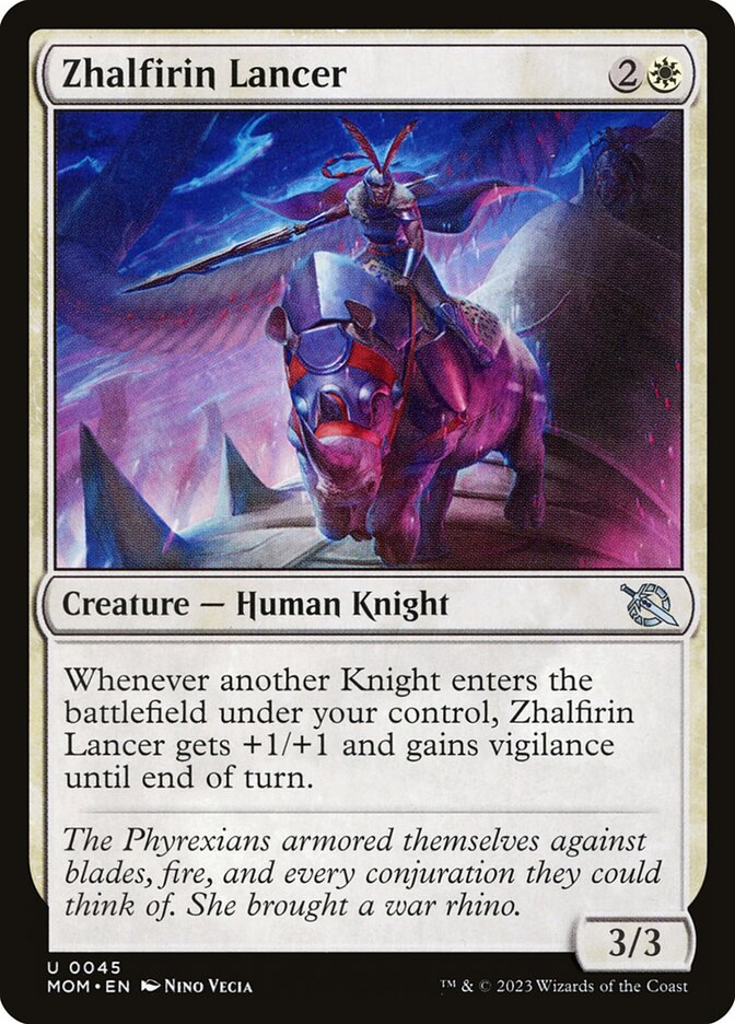 Zhalfirin Lancer 45/291 (March of the Machine)  - Foil