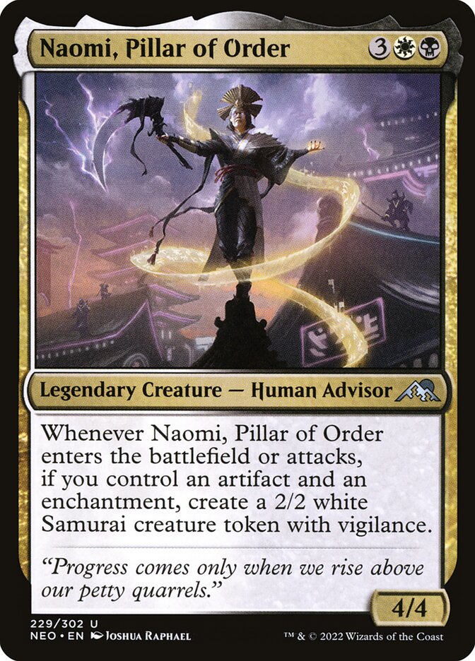 Naomi, Pillar of Order 229 (Kamigawa: Neon Dynasty)  - Foil