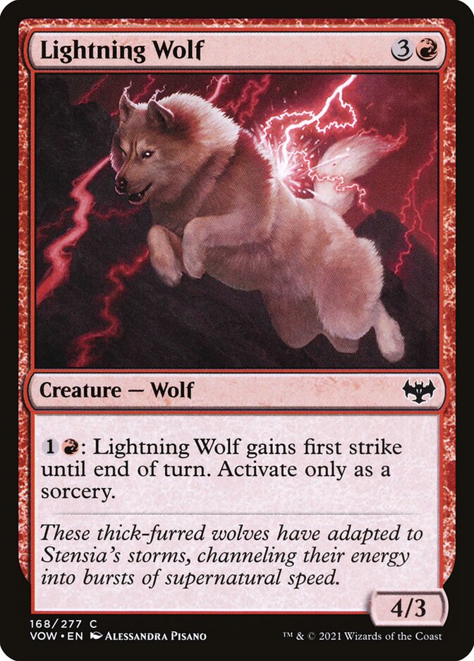 Lightning Wolf 168/277 (Innistrad: Crimson Vow) 