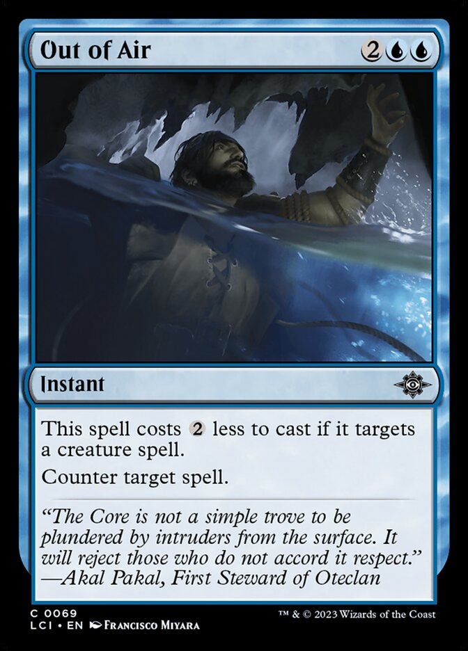 Out of Air 69/291 (The Lost Caverns of Ixalan)  - Foil