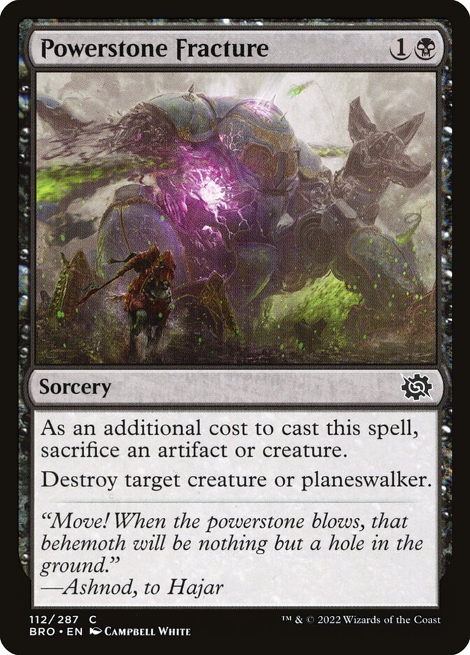 Powerstone Fracture 112/287 (The Brothers' War) 