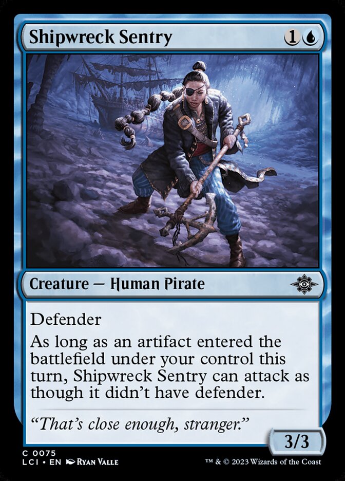 Shipwreck Sentry 75/291 (The Lost Caverns of Ixalan)  - Foil