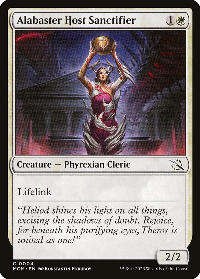 Alabaster Host Sanctifier 4 (March of the Machine)  - Foil