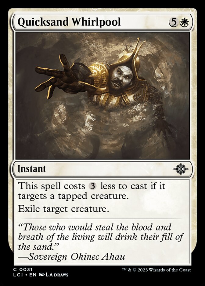 Quicksand Whirlpool 31/291 (The Lost Caverns of Ixalan)  - Foil