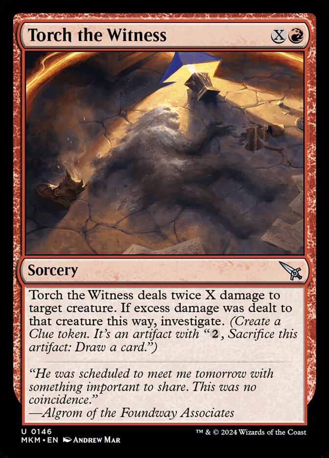 Torch the Witness 146 (Murders at Karlov Manor)  - Foil
