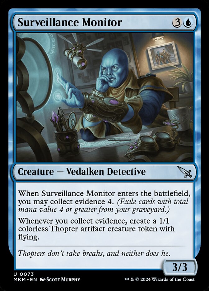 Surveillance Monitor 73/286 (Murders at Karlov Manor)  - Foil