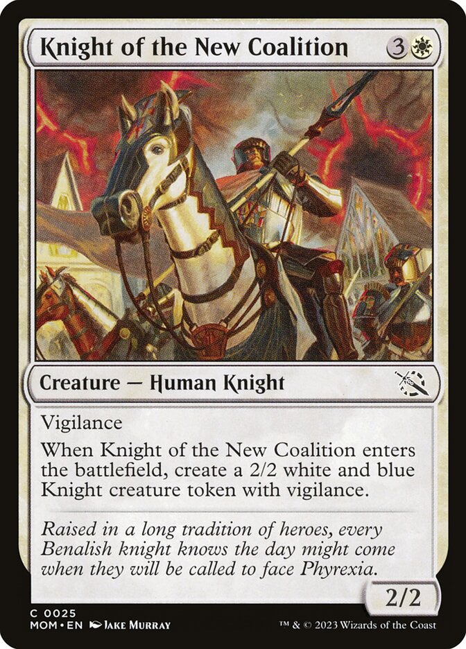 Knight of the New Coalition 25/291 (March of the Machine)  - Foil