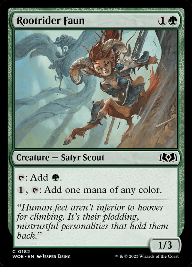 Rootrider Faun 182/276 (Wilds of Eldraine)  - Foil