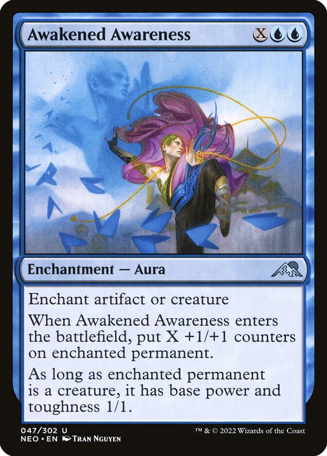 Awakened Awareness 47/302 (Kamigawa: Neon Dynasty) 