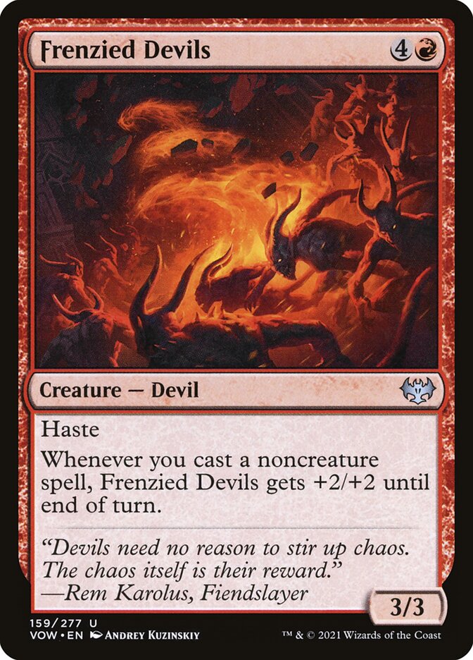 Frenzied Devils 159/277 (Innistrad: Crimson Vow) 