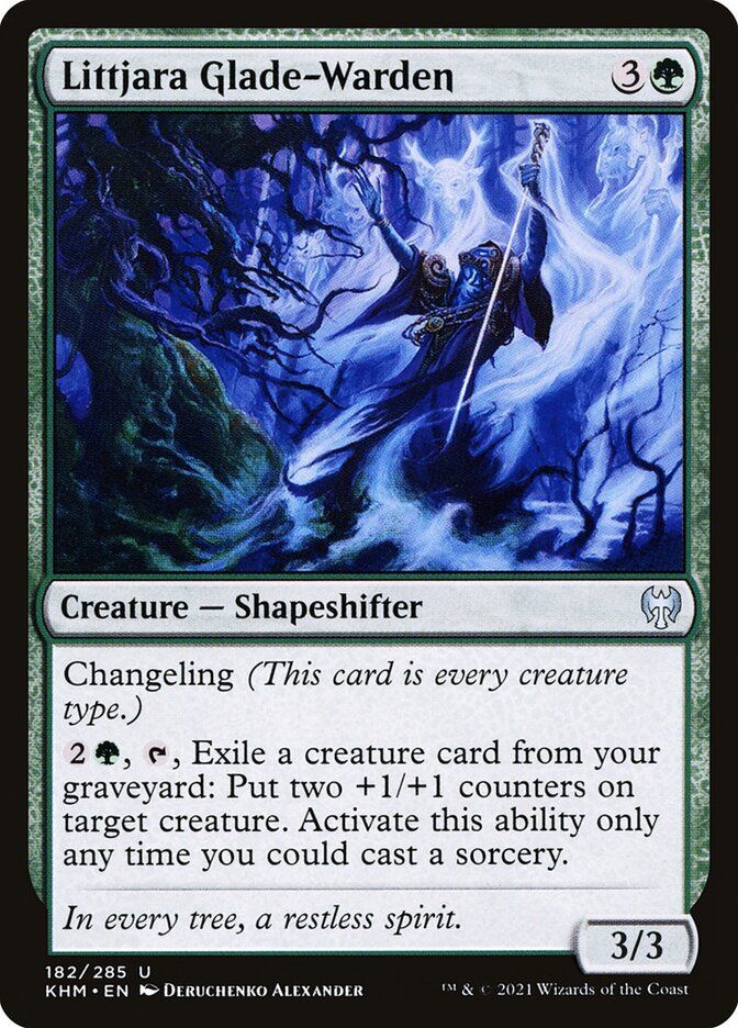 Littjara Glade-Warden 182/285 (Kaldheim) 