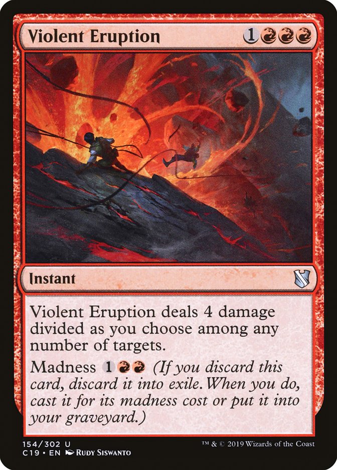 Violent Eruption 154/302 (Commander 2019) 