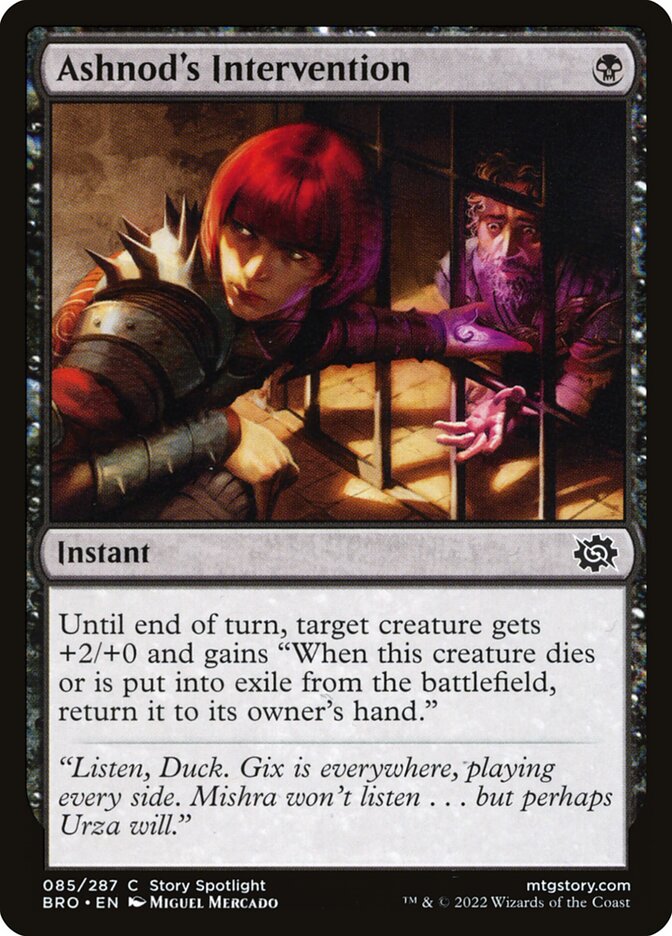 Ashnod's Intervention 85/287 (The Brothers' War) 