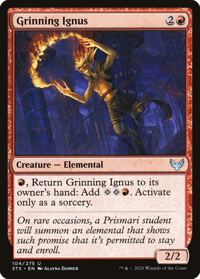 Grinning Ignus 104 (Strixhaven: School of Mages)  - Foil