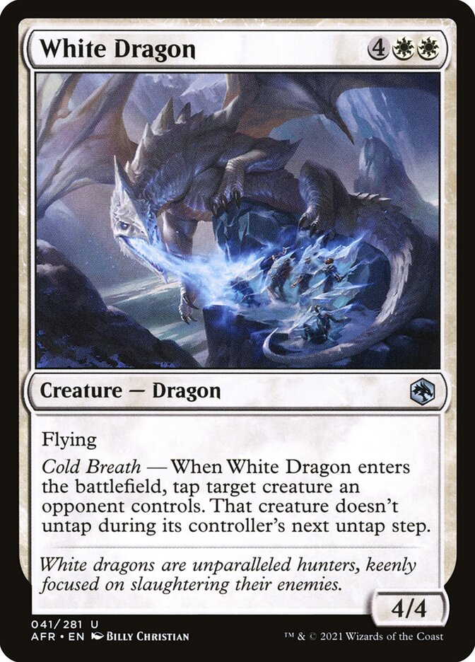White Dragon 41 (Adventures in the Forgotten Realms)  - Foil