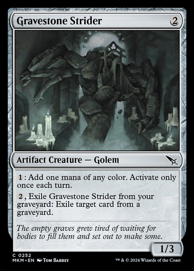 Gravestone Strider 252/286 (Murders at Karlov Manor)  - Foil