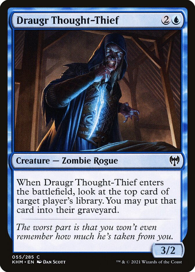 Draugr Thought-Thief 55/285 (Kaldheim)  - Foil