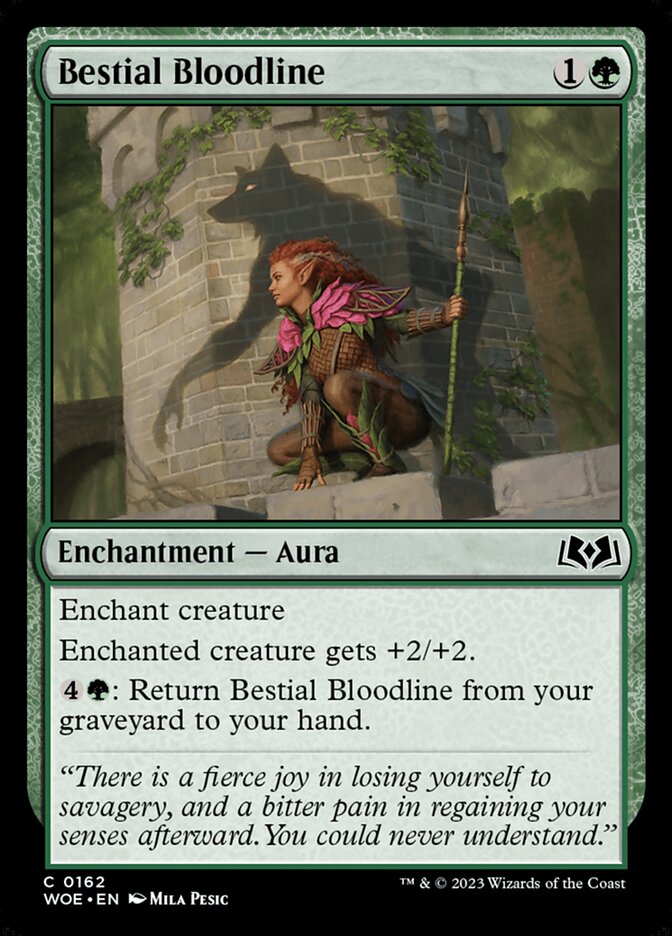Bestial Bloodline 162/276 (Wilds of Eldraine)  - Foil