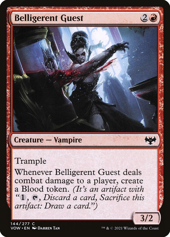 Belligerent Guest 144/277 (Innistrad: Crimson Vow)  - Foil