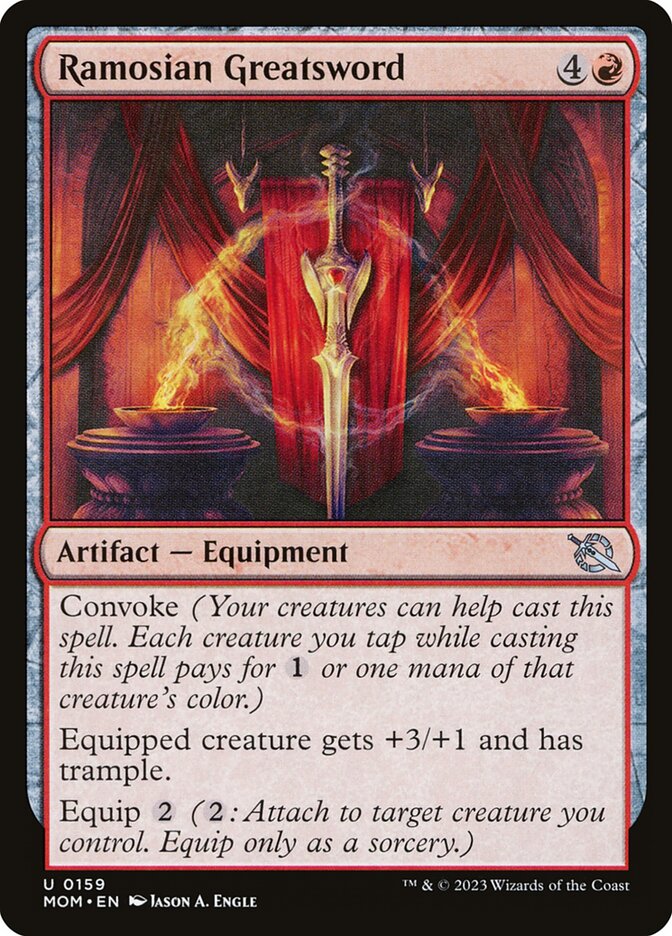 Ramosian Greatsword 159/291 (March of the Machine)  - Foil