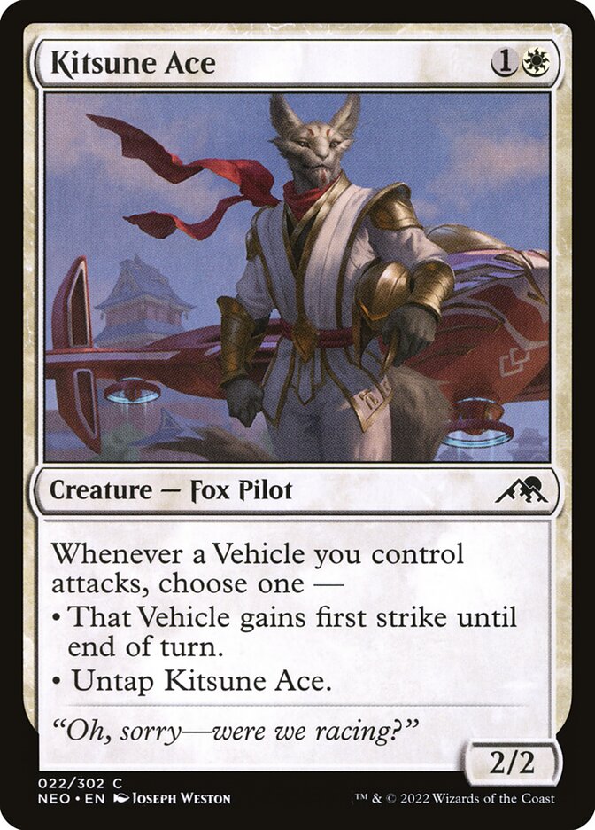Kitsune Ace 22/302 (Kamigawa: Neon Dynasty) 