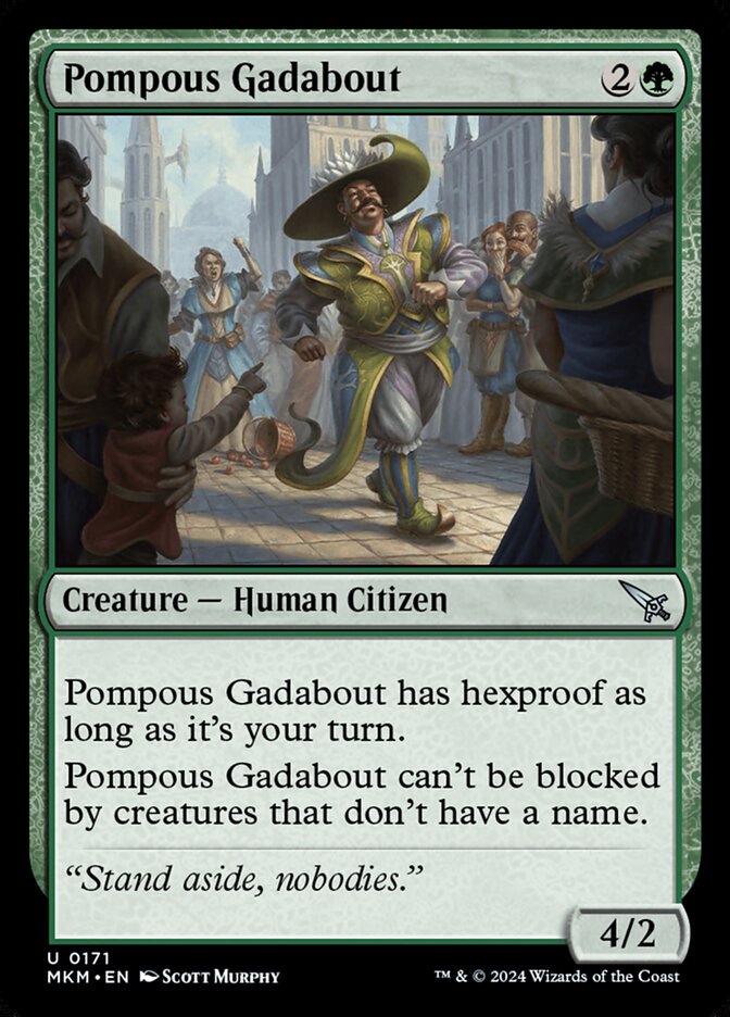 Pompous Gadabout 171/286 (Murders at Karlov Manor)  - Foil