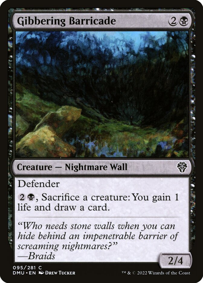 Gibbering Barricade 95/281 (Dominaria United)  - Foil
