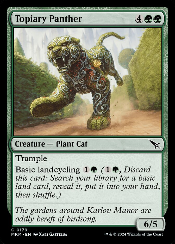 Topiary Panther 179/286 (Murders at Karlov Manor)  - Foil