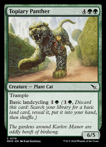 Topiary Panther 179/286 (Murders at Karlov Manor)  - Foil