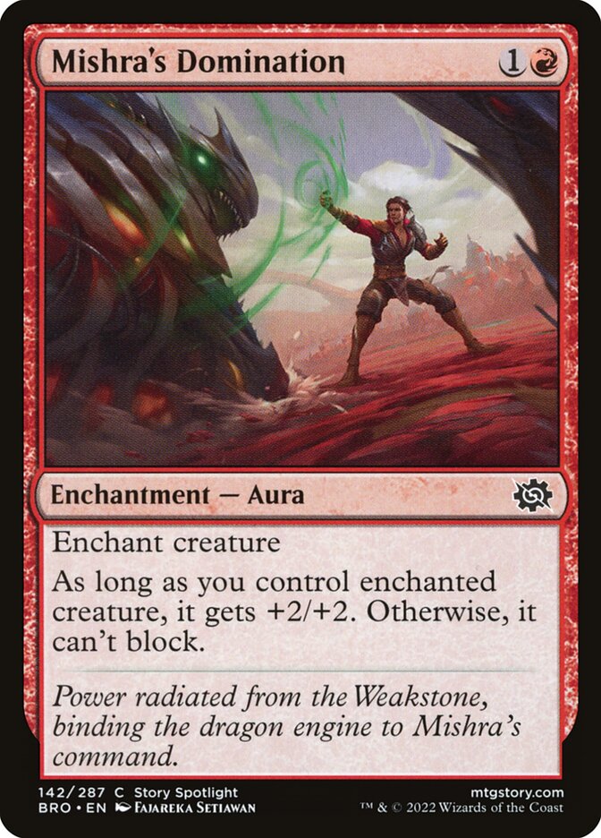 Mishra's Domination 142/287 (The Brothers' War)  - Foil