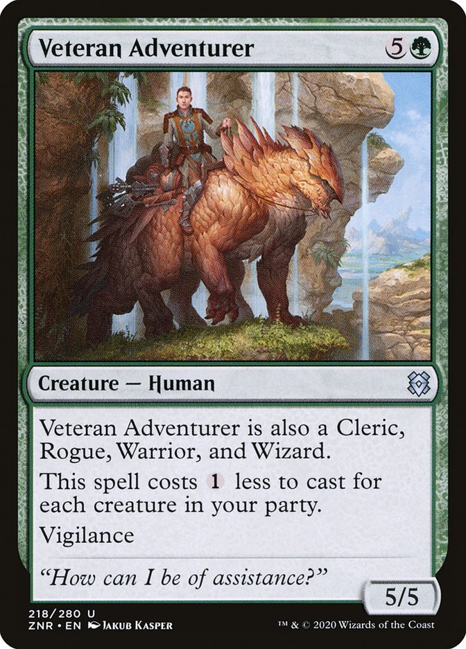 Veteran Adventurer 218/280 (Zendikar Rising) 