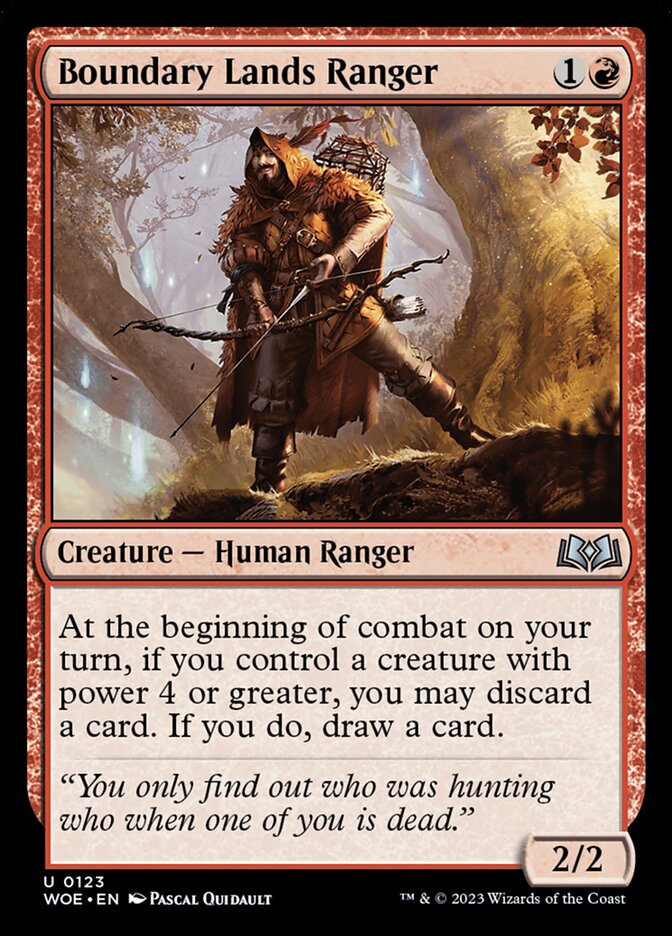 Boundary Lands Ranger 123 (Wilds of Eldraine)  - Foil