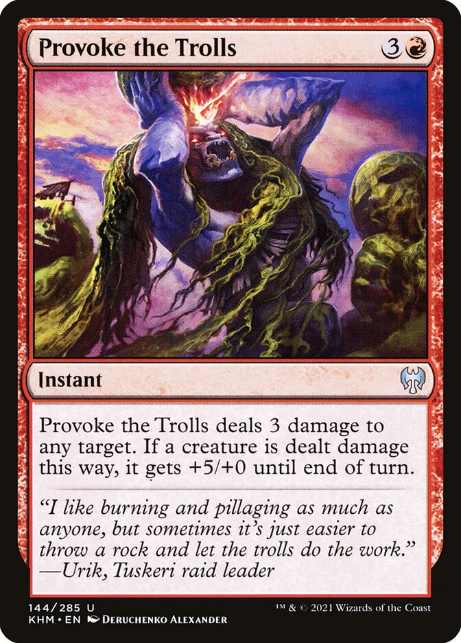 Provoke the Trolls 144/285 (Kaldheim)  - Foil