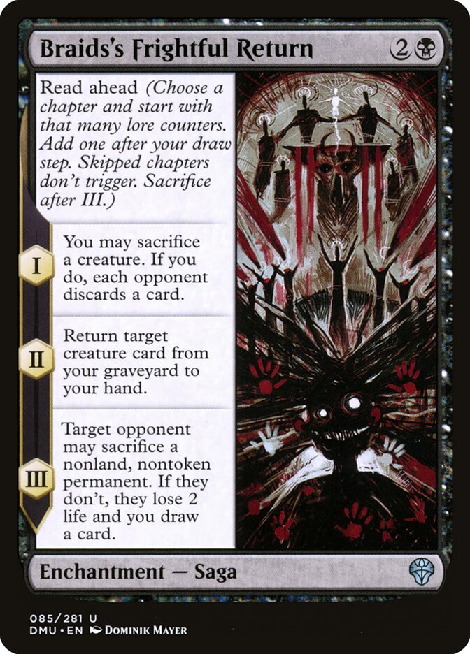 Braids's Frightful Return 85/281 (Dominaria United)  - Foil
