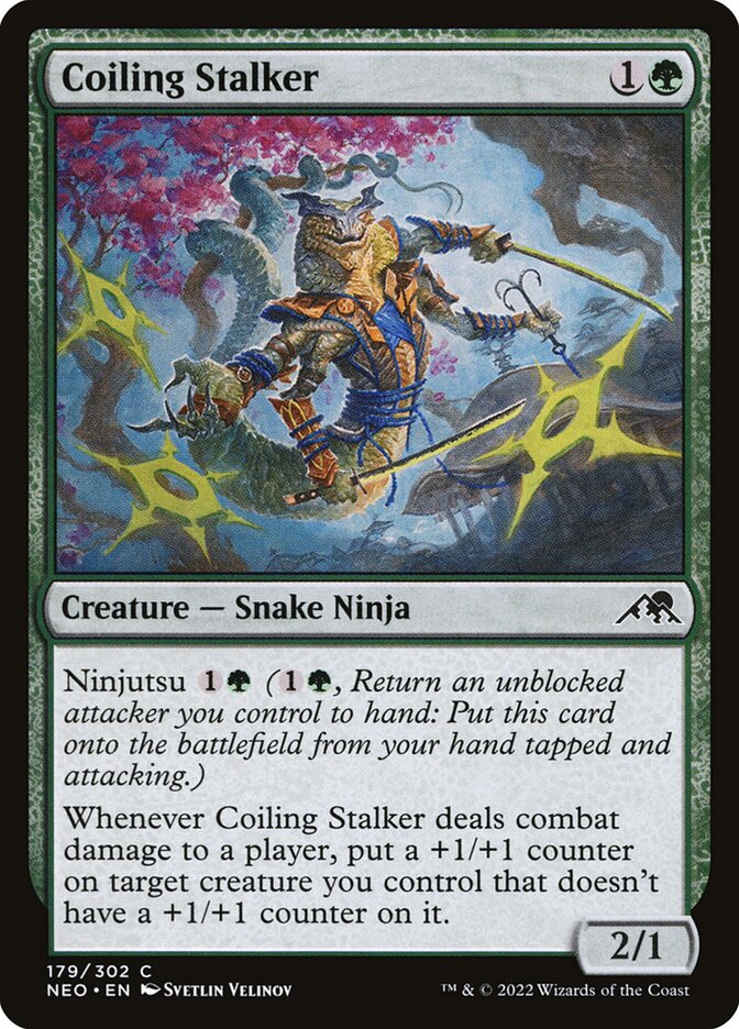 Coiling Stalker 179/302 (Kamigawa: Neon Dynasty) 
