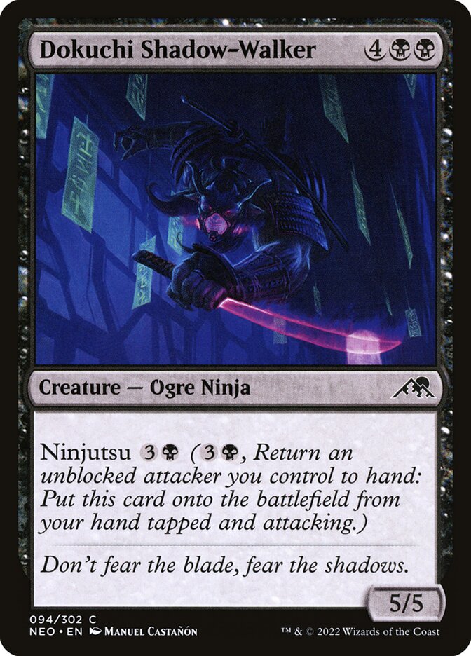 Dokuchi Shadow-Walker 94/302 (Kamigawa: Neon Dynasty)  - Foil