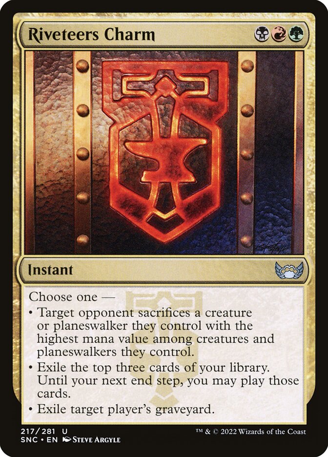 Riveteers Charm 217/281 (Streets of New Capenna) 