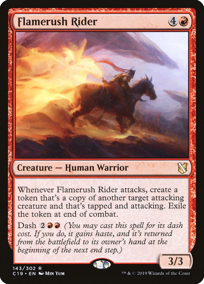 Flamerush Rider 143/302 (Commander 2019) 