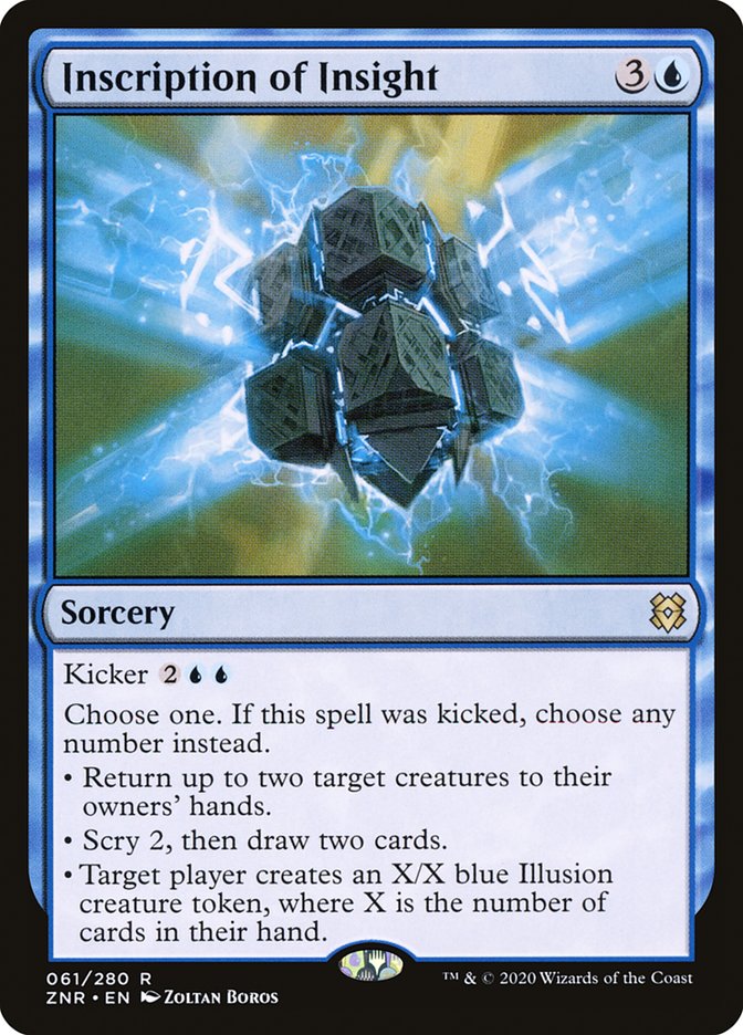 Inscription of Insight 61/280 (Zendikar Rising)  - Foil