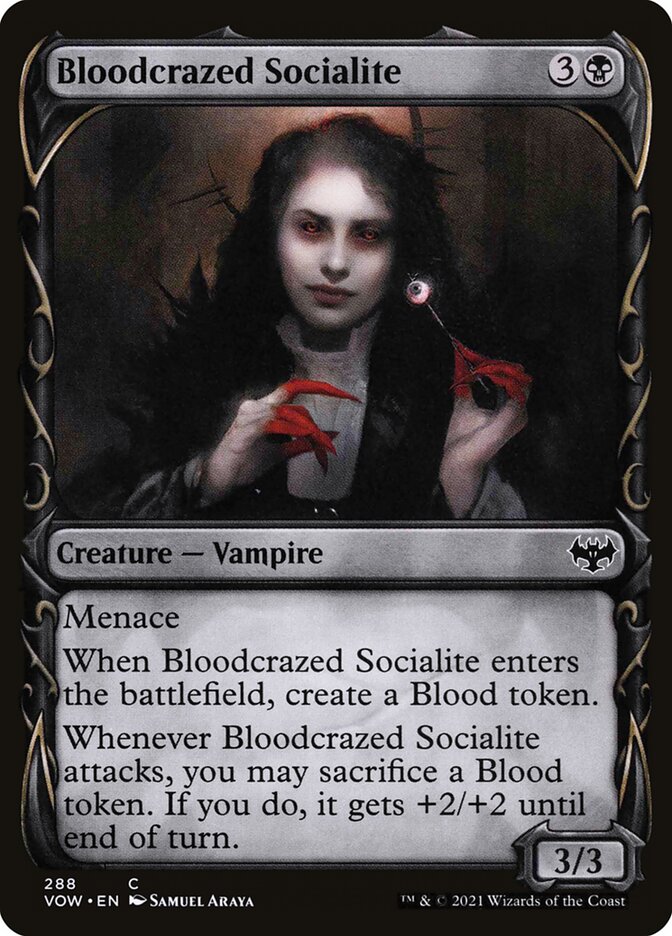 Bloodcrazed Socialite Showcase 288/277 (Innistrad: Crimson Vow) 
