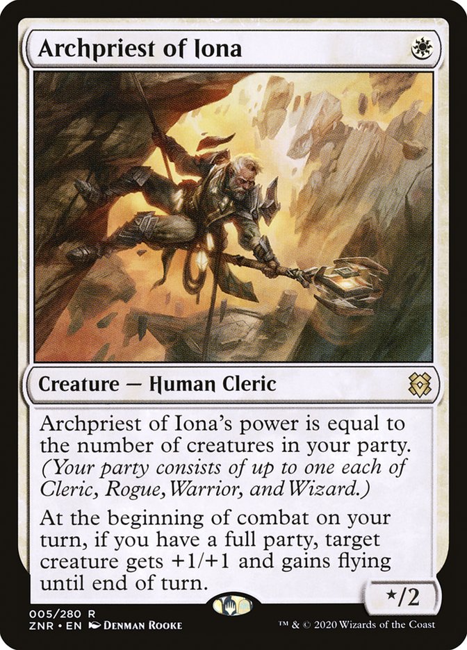 Archpriest of Iona 5/280 (Zendikar Rising) 