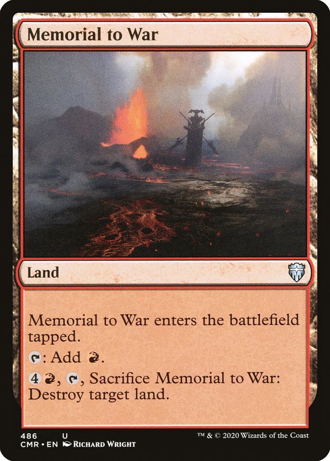 Memorial to War 486 (Commander Legends) 