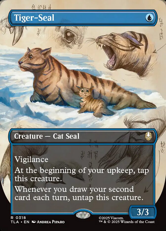 Tiger Seal Borderless 318 (Avatar: The Last Airbender)  - Borderless Foil