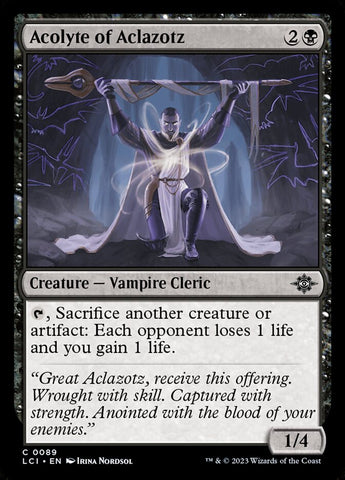 Acolyte of Aclazotz 89/291 (The Lost Caverns of Ixalan)  - Foil