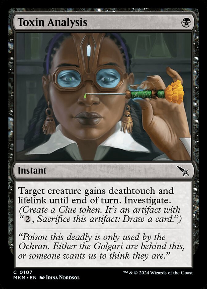 Toxin Analysis 107/286 (Murders at Karlov Manor)  - Foil