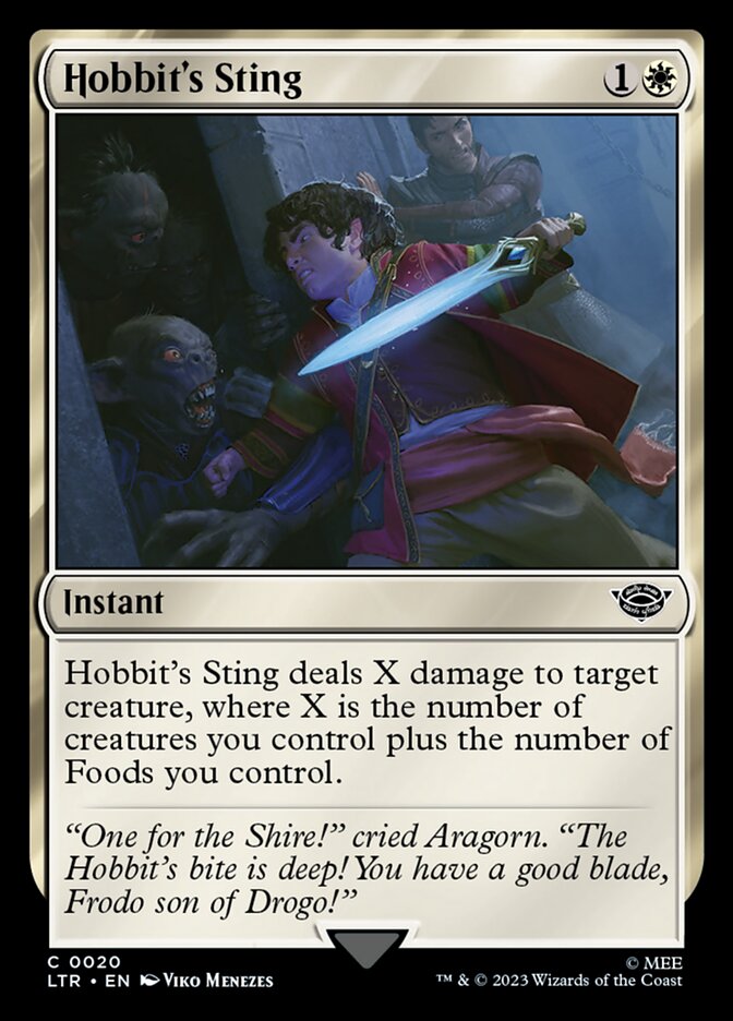 Hobbit's Sting 20/281 (Universes Beyond: The Lord of the Rings: Tales of Middle-earth)  - Foil