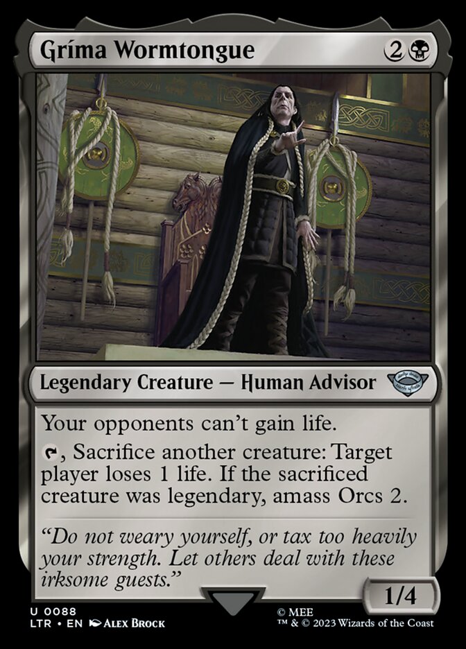 Grima Wormtongue 88 (Universes Beyond: The Lord of the Rings: Tales of Middle-earth)  - Foil